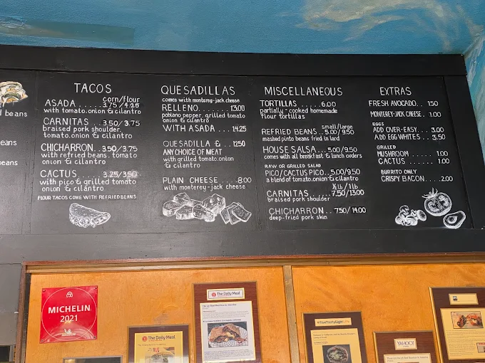 La Azteca Tortilleria menu 7