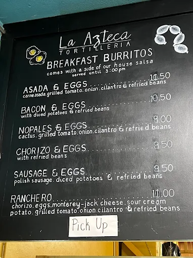 La Azteca Tortilleria menu 6