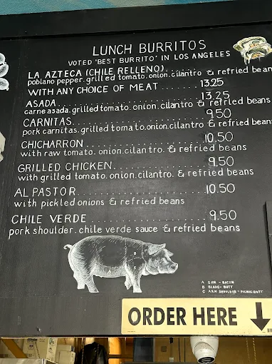 La Azteca Tortilleria menu 3